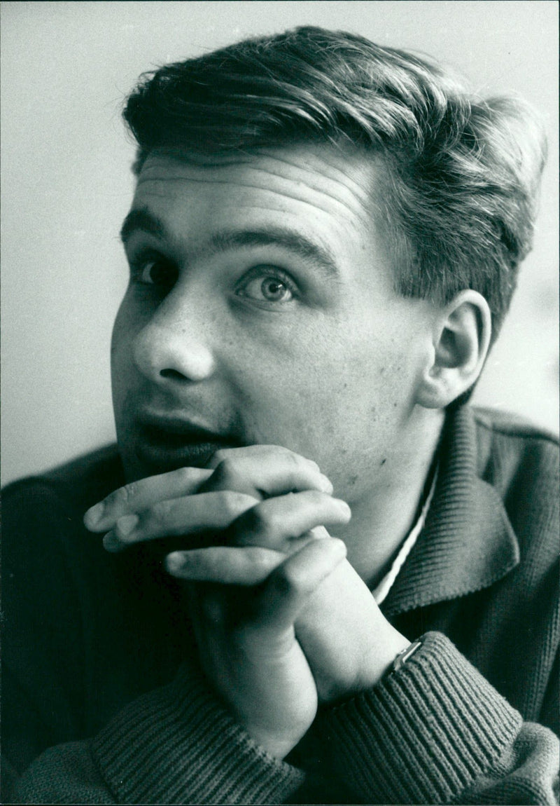 Ulf Kristersson, chairman. MUF (Moderate Youth Association), Swedish politician, Moderates - Vintage Photograph