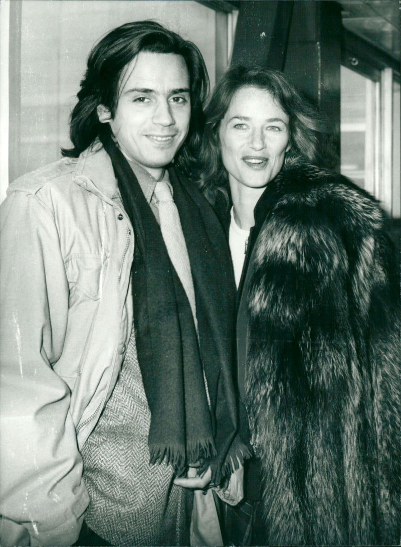 Charlotte Rampling and husband Jean-Michel Jarre - Vintage Photograph