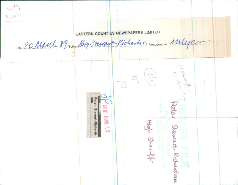 Peter Stewart-Richardson - Vintage Photograph