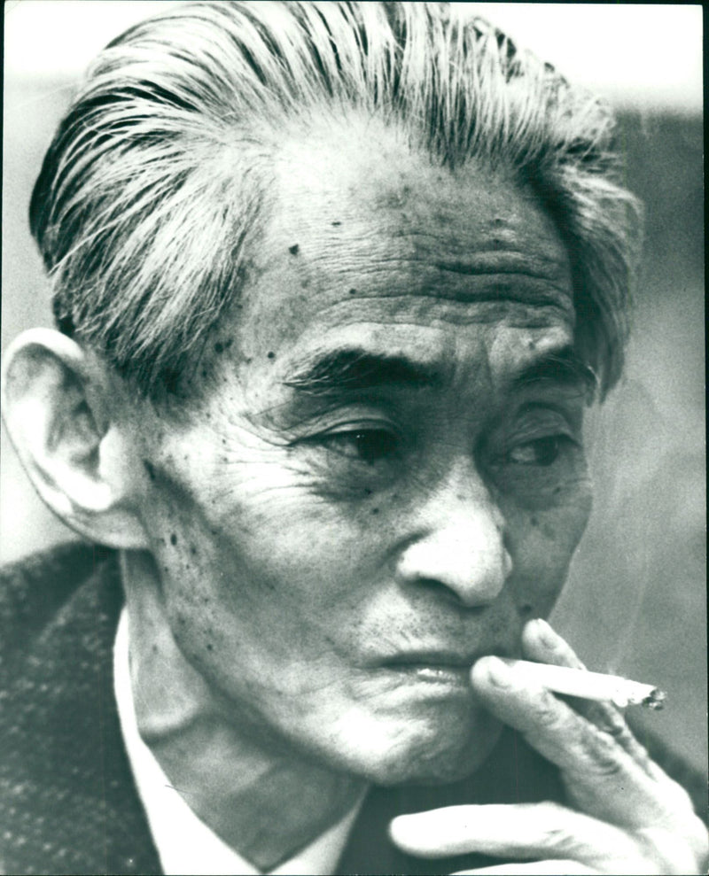 Yasunari Kawabata, Nobel Laureate in Literature 1968 - Vintage Photograph