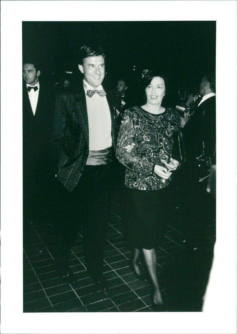The British model Christine Keeler at the Cannes Film Festival where the reality-based film "Scandal" is shown - Vintage Photograph