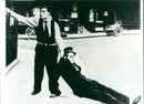 Buster Keaton in the movie Cops - Vintage Photograph