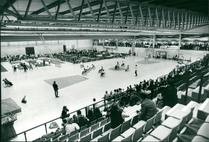 Wheelchair Basketball - Vintage Photograph