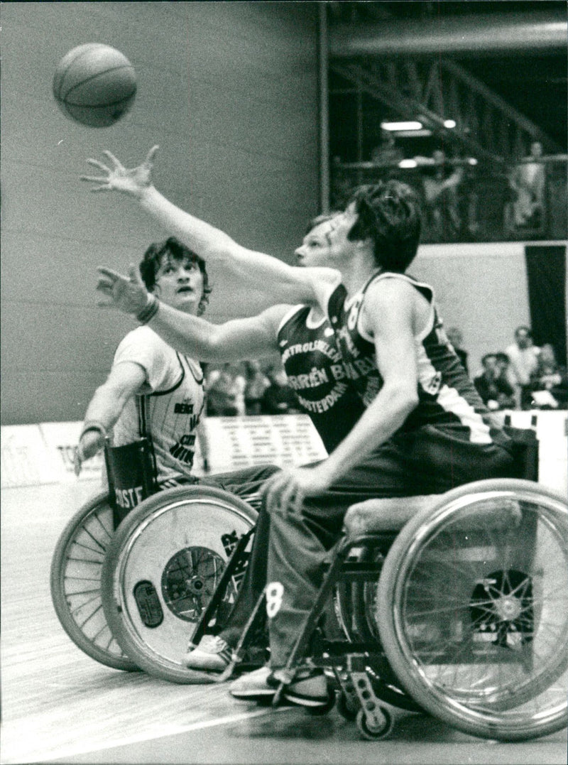 Wheelchair Basketball - Vintage Photograph