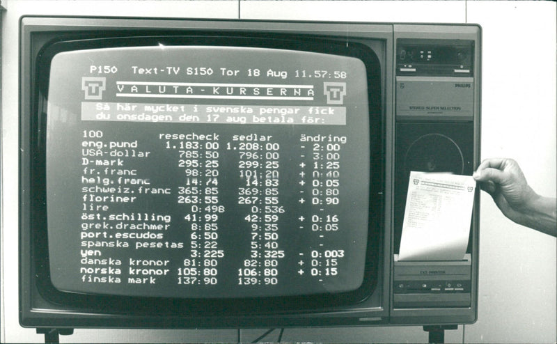 Text-TV. - Vintage Photograph