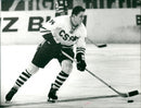 Hockey player Václav Nedomanský in action, Czechoslovakia - Vintage Photograph