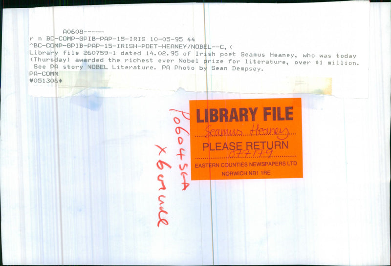 POET NOBEL PRIZE LITERATURE - Vintage Photograph