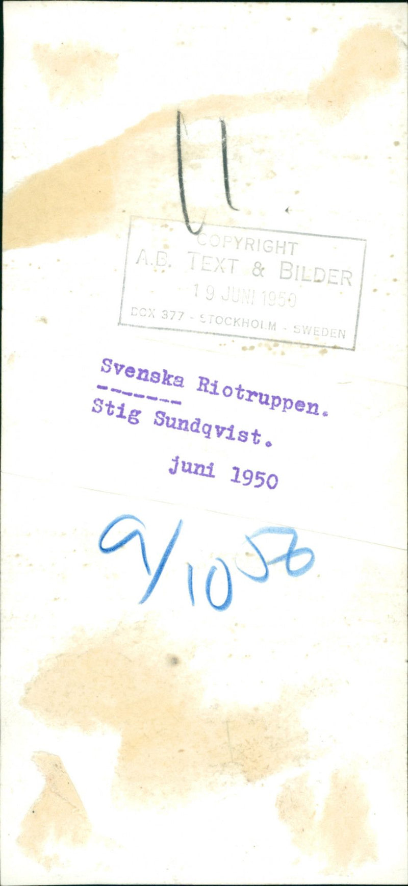 Stig Sundqvist. - Vintage Photograph