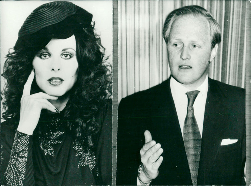 Soraya Khashoggi and Winston Churchill - Vintage Photograph