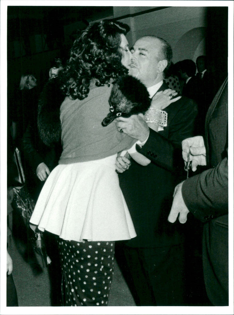 Adnan Khashoggi dances with Marina Ripa di Meana - Vintage Photograph