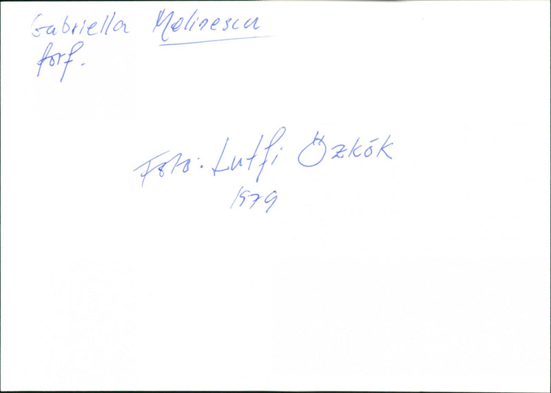 Gabriela Melinescu, Writer - Vintage Photograph