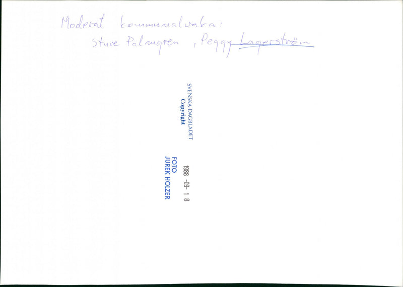 Peggy Lagerström and Sture Palmgren. - Vintage Photograph