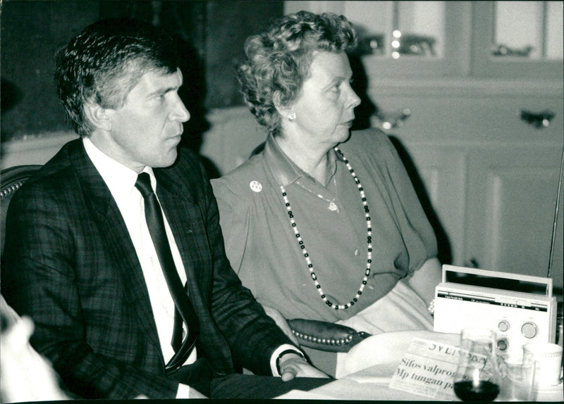 Peggy Lagerström and Sture Palmgren. - Vintage Photograph