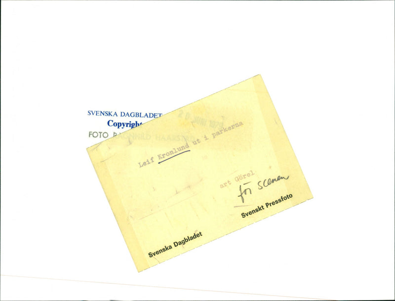 Leif Kronlund, Musicians. - Vintage Photograph