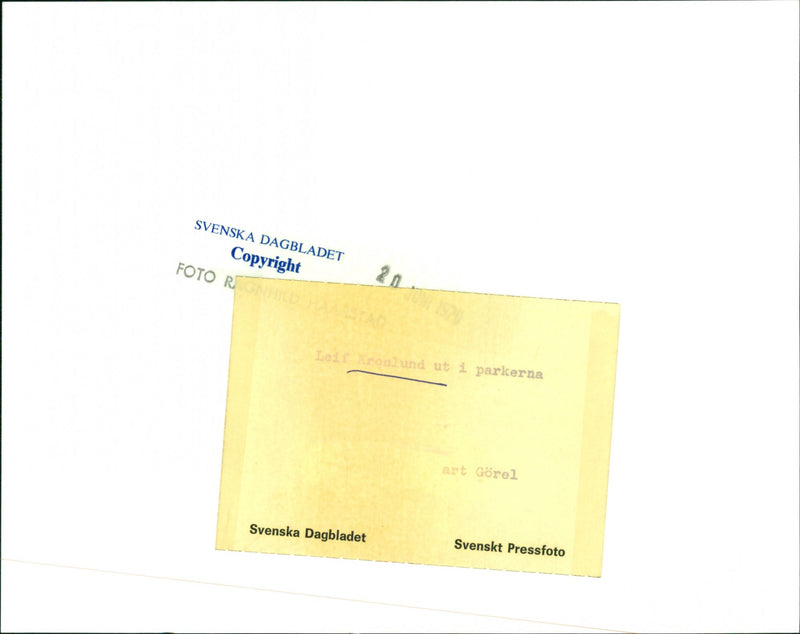 Leif Kronlund, Musicians. - Vintage Photograph