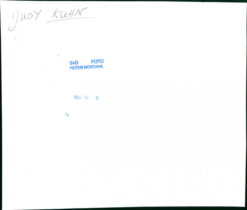 American musical star Judy Kuhn in Sweden - Vintage Photograph