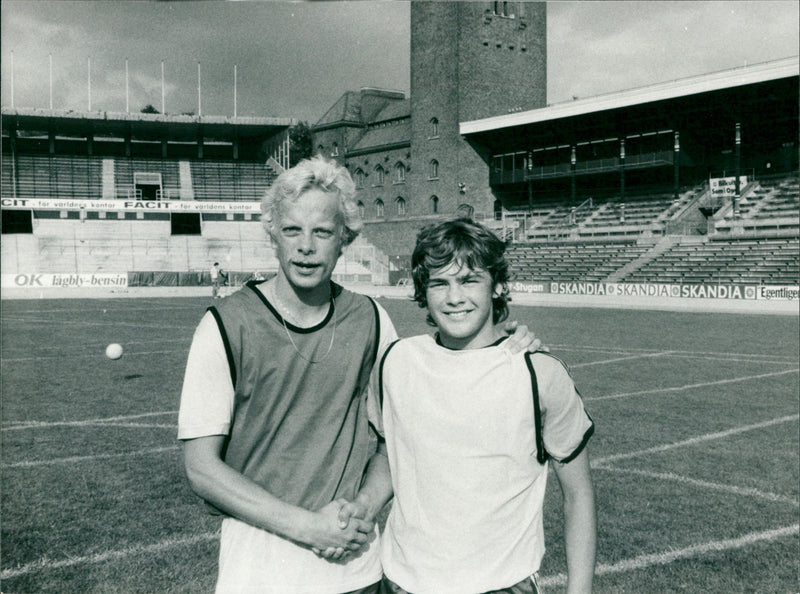 Pasi Rautiainen and Anders Grönhagen. - Vintage Photograph