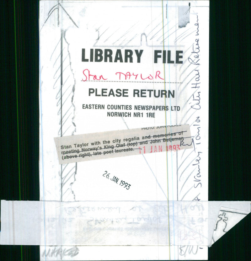 1993 POET JOHN KING DIED - Vintage Photograph