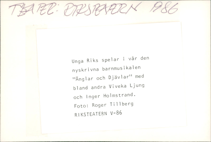 Viveka Ljung and Inger Holmstrand - Vintage Photograph