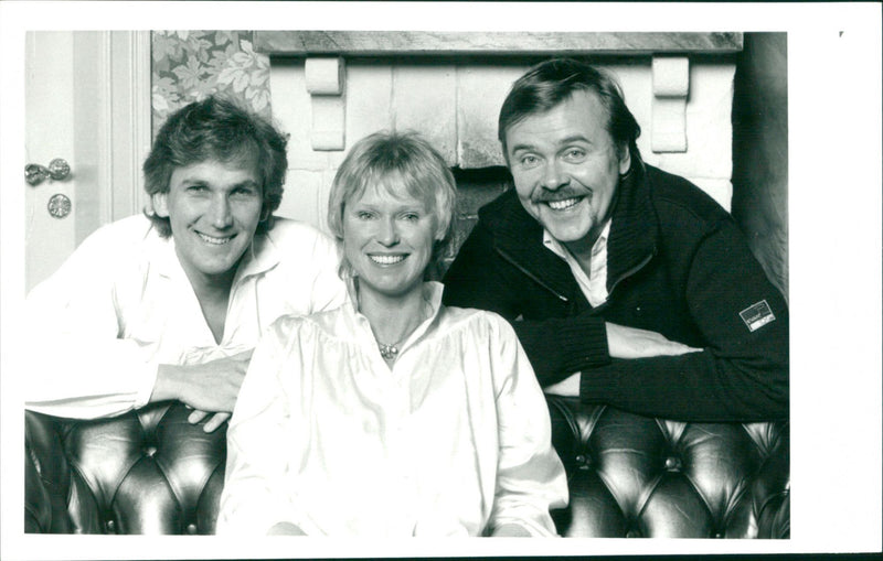 Christer Holmgren, Mona Cassemar and Leif Sandberg. - Vintage Photograph
