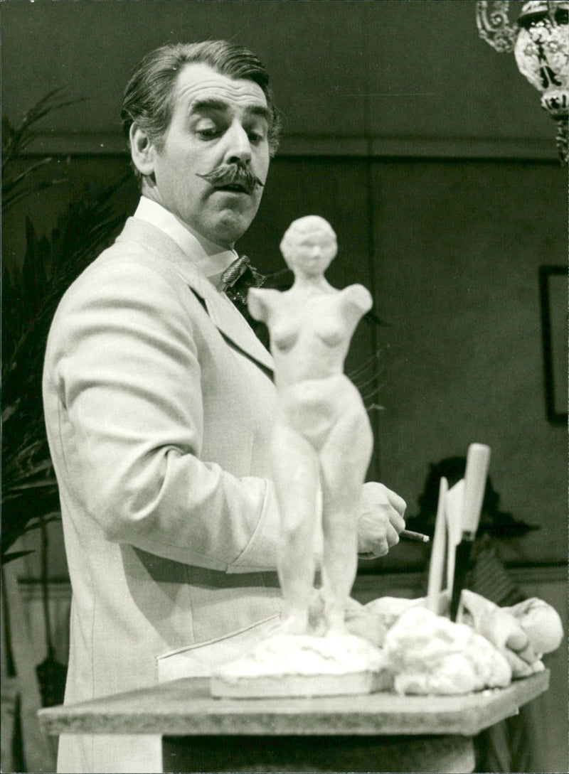 Ingemar Christianson portrays the ex-real man Gustav in Strindberg's triangle drama "Claimant". - Vintage Photograph