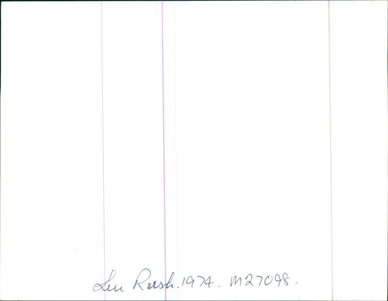 Len Rush - Vintage Photograph