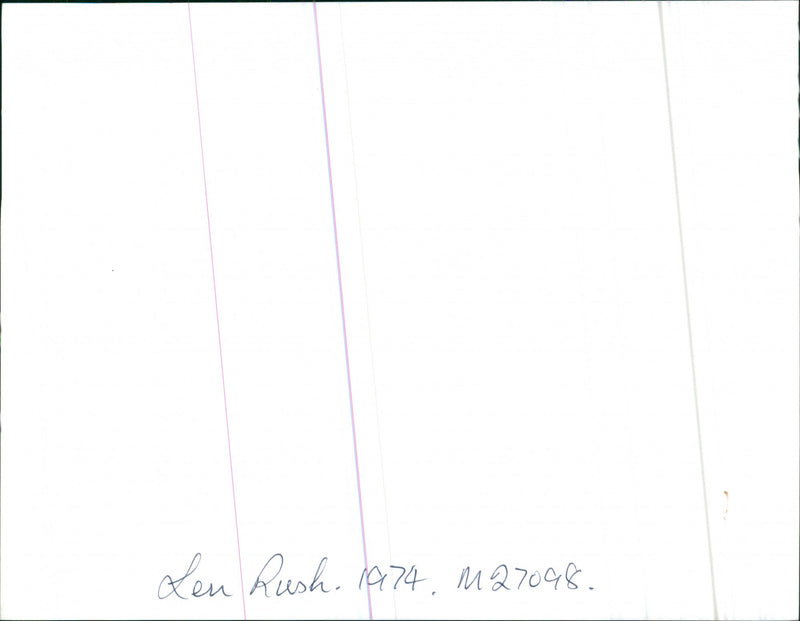 Len Rush - Vintage Photograph