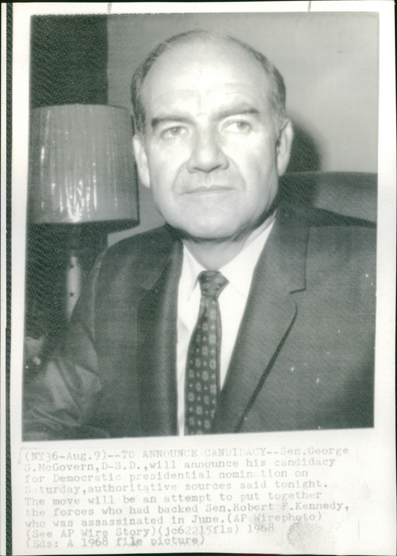 George McGovern - Vintage Photograph