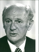 Jack Lynch during the press conference at the Irish Embassy - Vintage Photograph