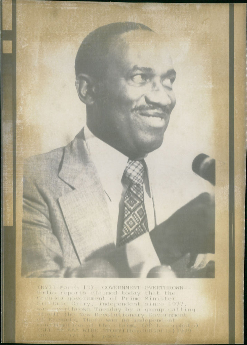 Grenada Prime Minister Eric Gairy - Vintage Photograph