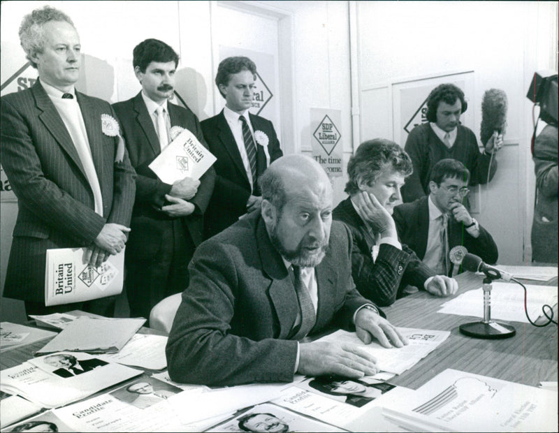 Sir Clement Freud, British broadcaster, Writer, Politician and Chef. - Vintage Photograph