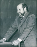 Sir Clement Freud, British broadcaster, Writer, Politician and Chef. - Vintage Photograph