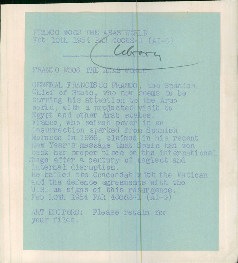 General Francisco Franco - Vintage Photograph