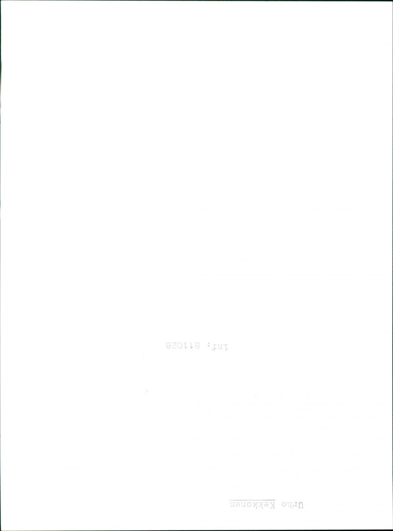 Urho Kekkonen, Politician - Vintage Photograph