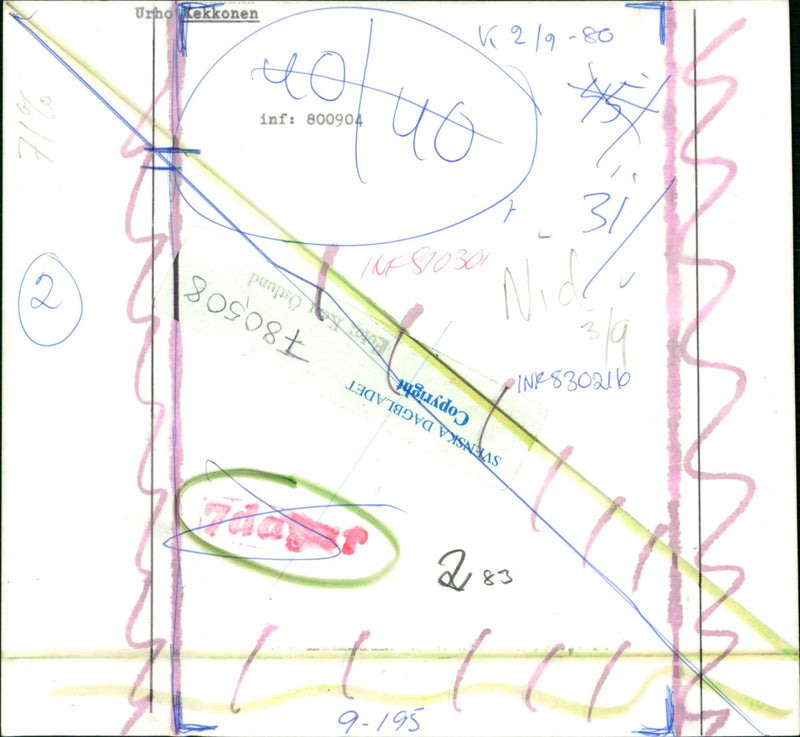 Urho Kekkonen, Politician - Vintage Photograph