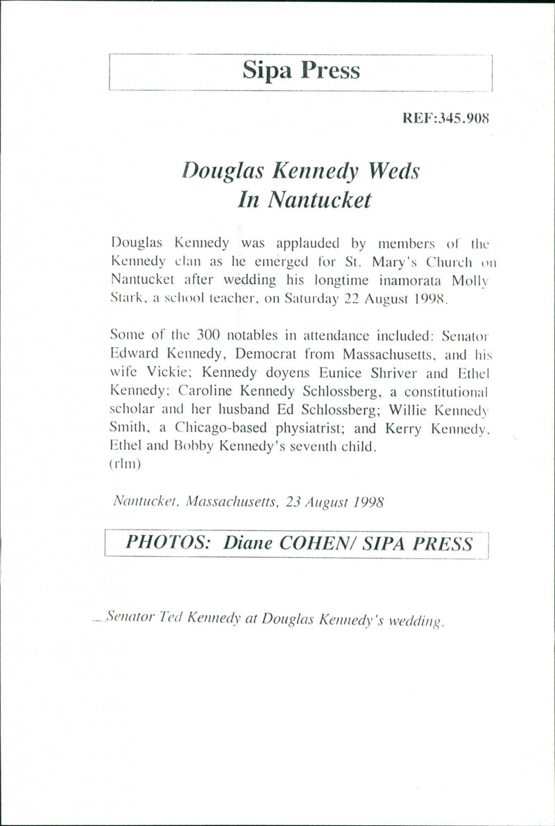 Edward Kennedy - Vintage Photograph