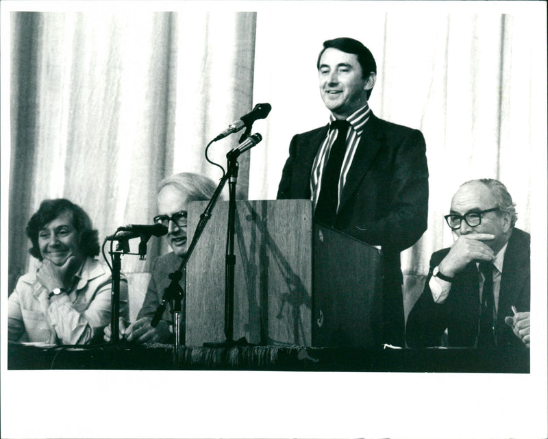 David Steel with Mrs. Shirley Williams and Roy Jenkins - Vintage Photograph