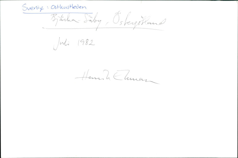 Bjärka-Säby i Östergötland - Vintage Photograph