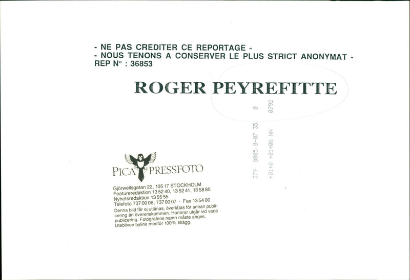 Roger Peyrefitte - Vintage Photograph