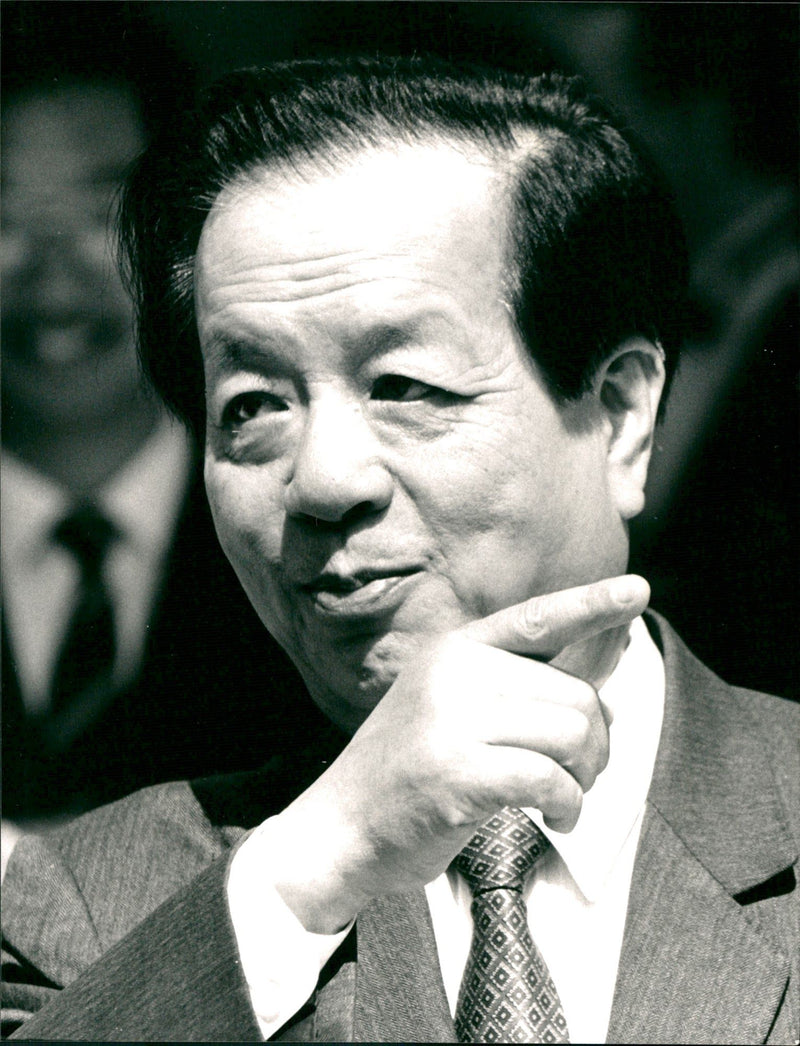 Qian Qichen, utrikesminister Kina - Vintage Photograph