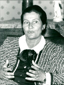 Simone Veil, French politician. - Vintage Photograph