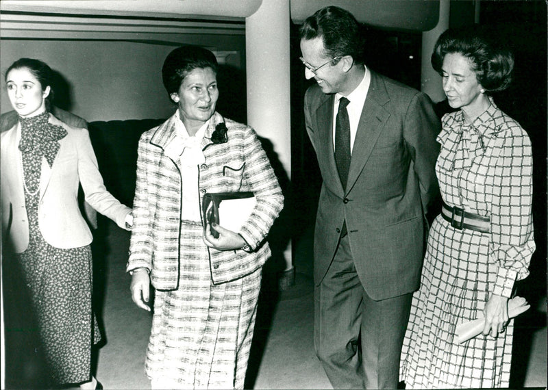 Simone Veil, French politician. - Vintage Photograph