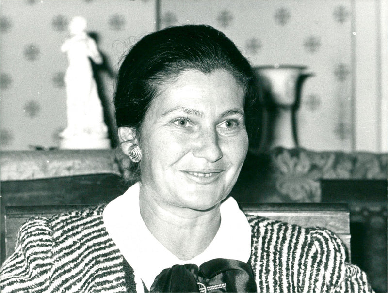 Simone Veil, French politician. - Vintage Photograph