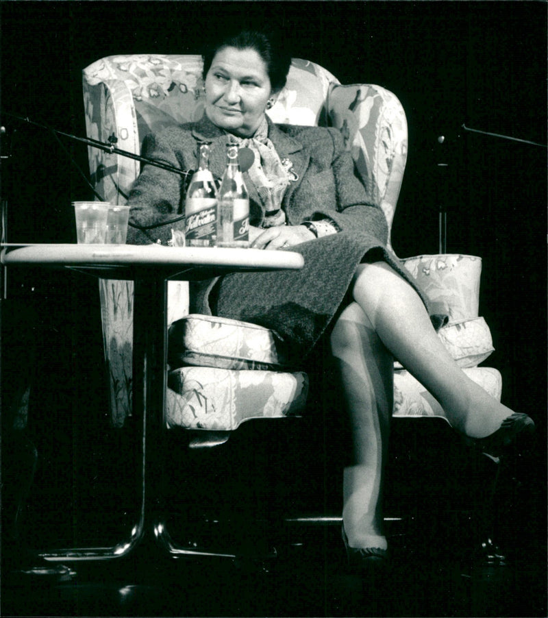 Simone Veil, French politician. - Vintage Photograph