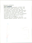 IMPRESSED JARUZELSKI PROMINENTLY CAMERA WRITER EARLY KNOWN - Vintage Photograph