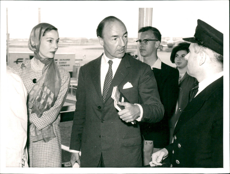 John Profumo and Valerie Hobson - Vintage Photograph