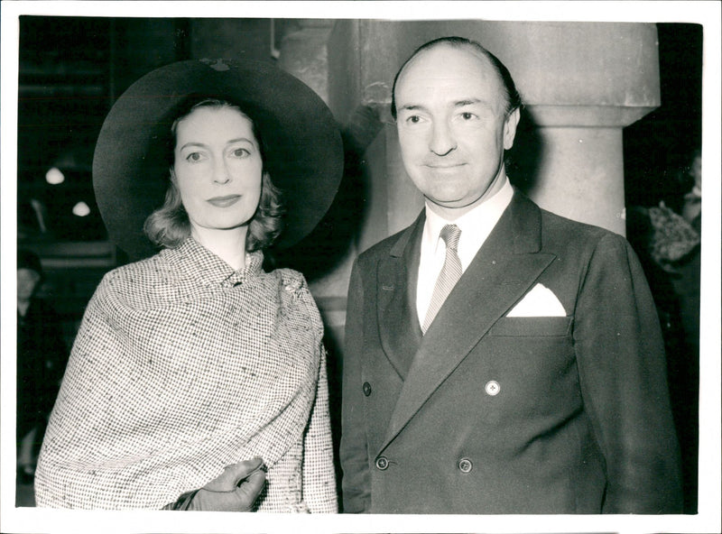 John Profumo and Valerie Hobson - Vintage Photograph