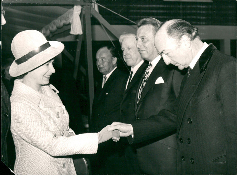 Queen Elizabeth II and John Profumo - Vintage Photograph