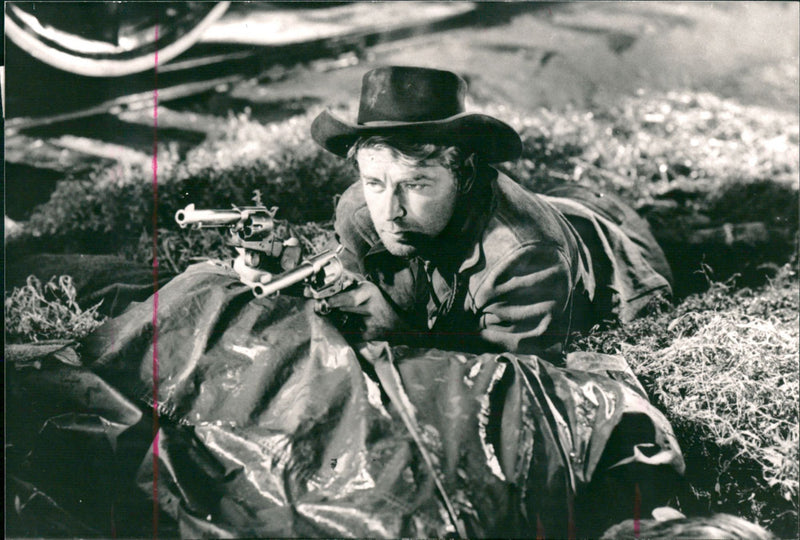 Alan Ladd as Detective Luke "Whispering Smith" in the movie Whispering Smith - Vintage Photograph