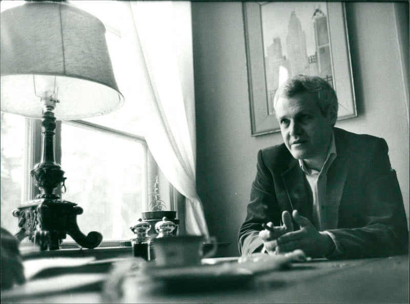 Carl-Henning Wijkmark, Swedish novelist and translator - Vintage Photograph